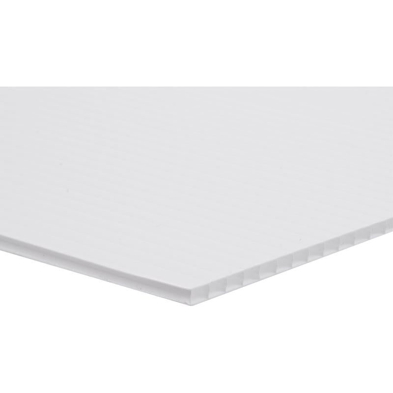 HILLMAN English White Blank Sign 20 in. H X 24 in. W, Pack of 6