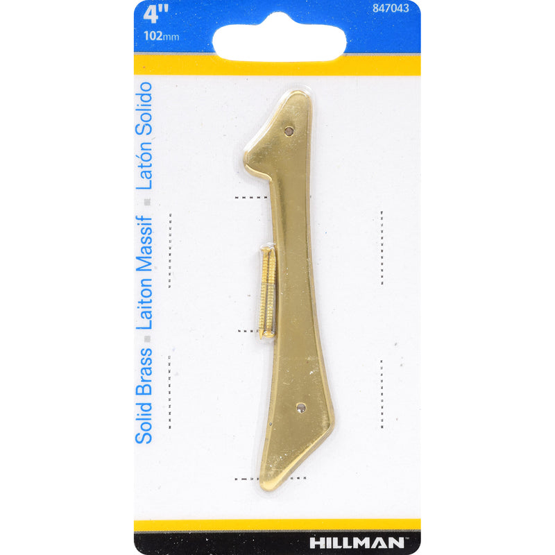 HILLMAN 4 in. Gold Brass Nail-On Number 1 1 pc, Pack of 3