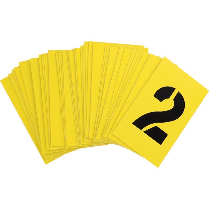 HILLMAN Letter and Number 2 Inch Stencil Set 36 pk