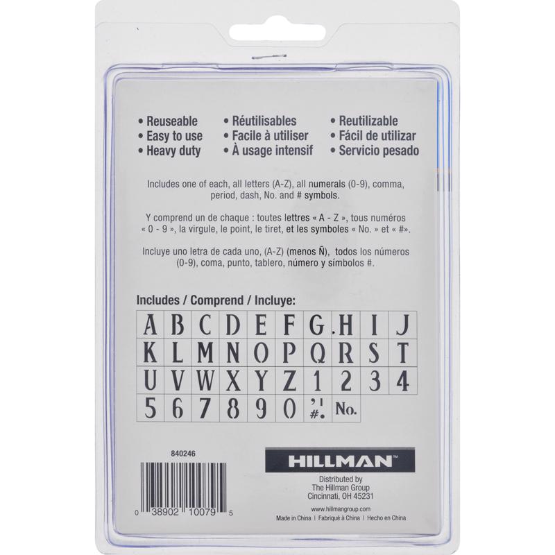 HILLMAN 4 in. Card Stock Decorative Serif Letter & Number Stencil Pack 4 Inch Stencil Set 38 pk