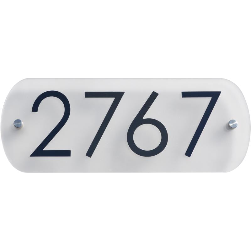 HILLMAN White Plastic Rectangle Modern Address Kit, Pack of 3