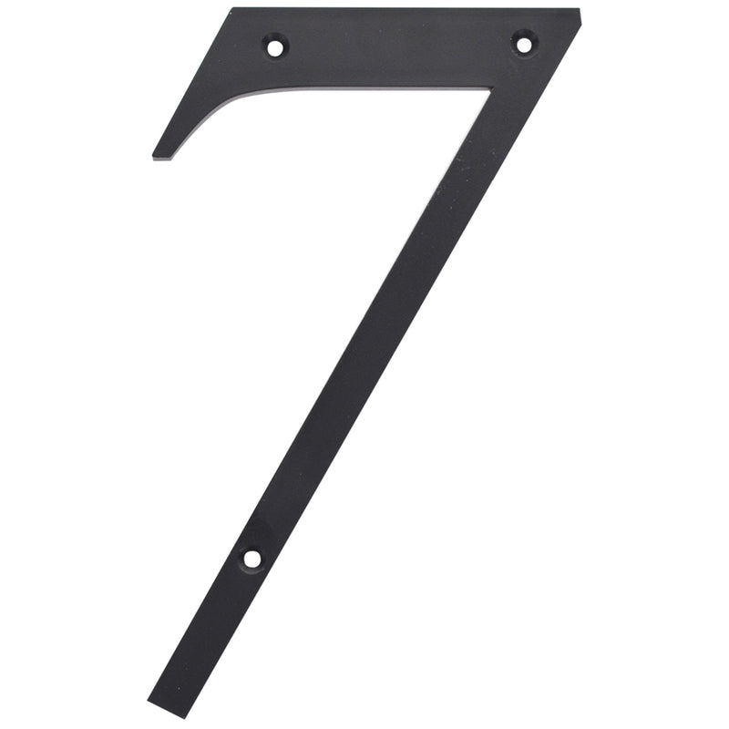 HILLMAN 6 in. Reflective Black Plastic Nail-On Number 7 1 pc, Pack of 3