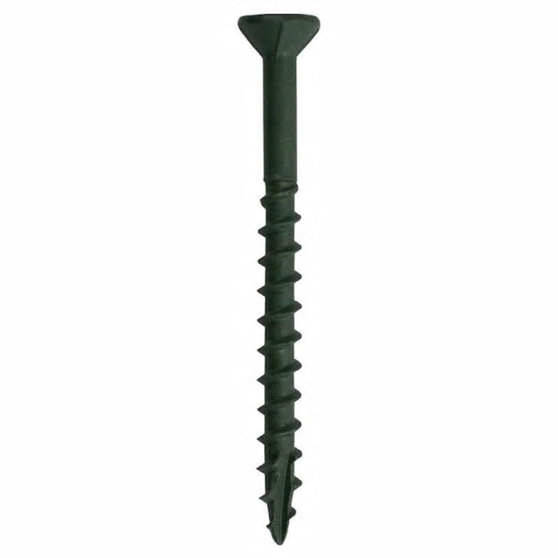 Grip-Rite PrimeGuard Plus No. 10 wire X 4 in. L Green Star Bugle Head Deck Screws 1 lb 50 pk, Pack of 12