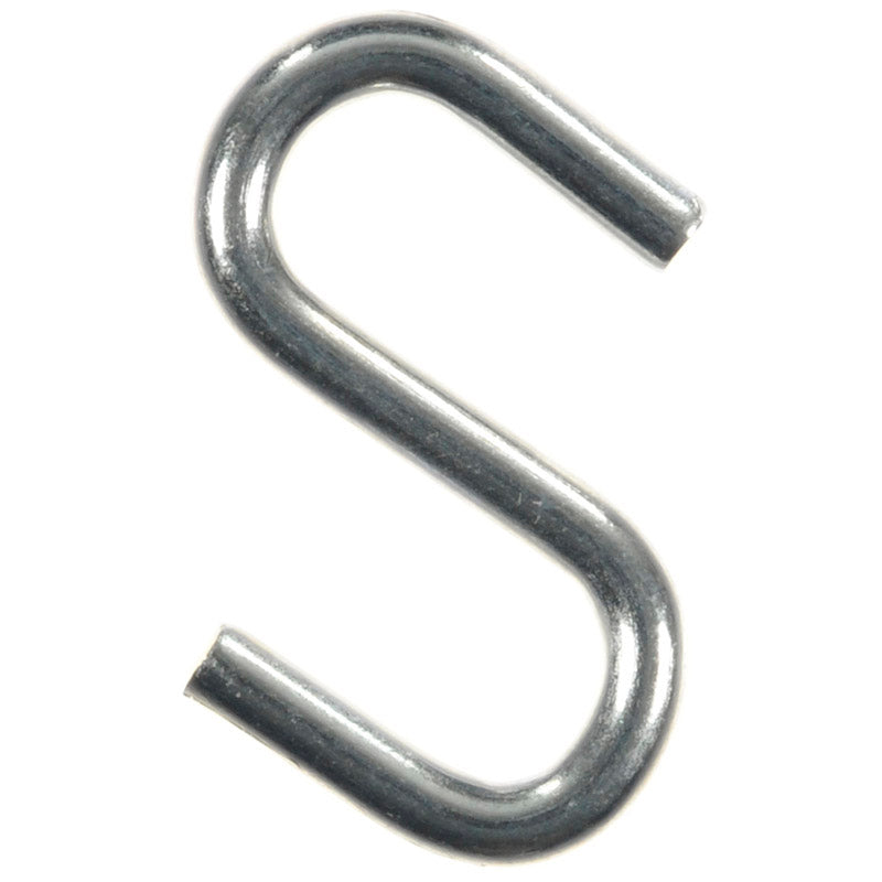 Ace Small Zinc-Plated Silver Steel 0.75 in. L S-Hook 15 lb 8 pk, Pack of 5