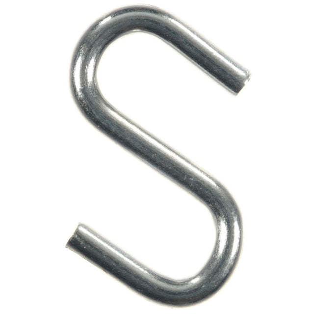 Ace Small Zinc-Plated Silver Steel 0.75 in. L S-Hook 15 lb 8 pk, Pack of 5