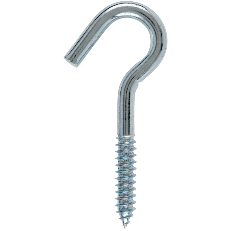 Hampton Small Zinc-Plated Silver Steel 4.8125 in. L Clothesline Hook 300 lb 1 pk, Pack of 10