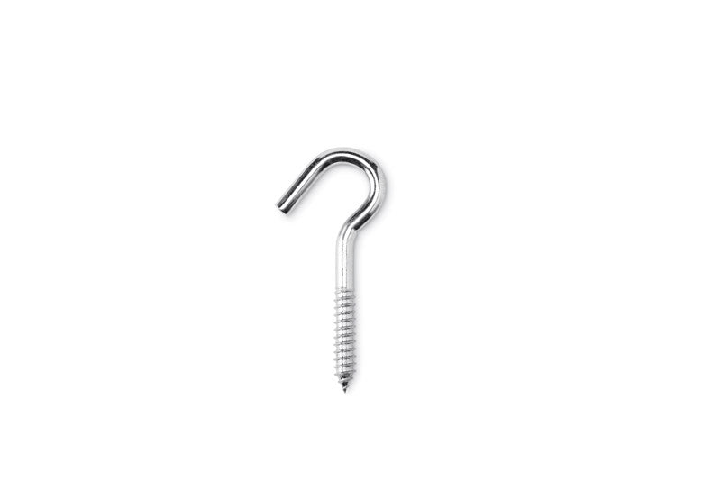 Hampton Small Zinc-Plated Silver Steel 4.8125 in. L Clothesline Hook 300 lb 1 pk, Pack of 10