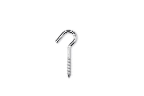 Hampton Small Zinc-Plated Silver Steel 4.8125 in. L Clothesline Hook 300 lb 1 pk, Pack of 10