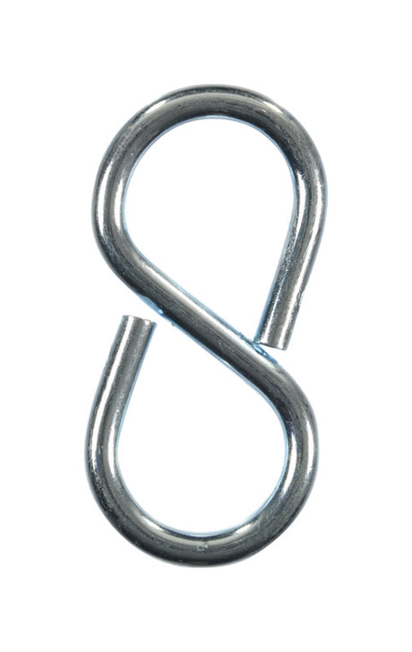 Ace Small Zinc-Plated Silver Steel 1.625 in. L Eight Hook 25 lb 1 pk, Pack of 5