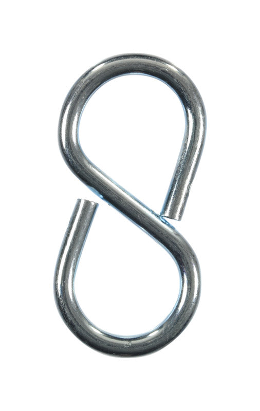 Ace Small Zinc-Plated Silver Steel 1.625 in. L Eight Hook 25 lb 1 pk, Pack of 5