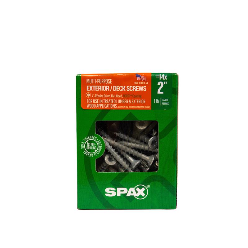 SPAX Multi-Material No. 14 Label X 2 in. L T30+ Flat Head Serrated Construction Screws