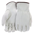 Boss B81192-L Work Gloves, Men's, L, 8 to 8-3/8 in L, Keystone Thumb, Slip-On Cuff, Cowhide Leather, Natural