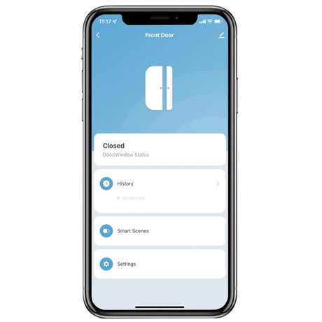 Feit Smart Home Battery Powered Indoor White Smart-Enabled Door and Window Sensor