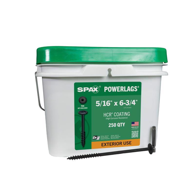 SPAX PowerLags 5/16 in. in. X 6-3/4 in. L T-40 Washer Head Serrated Structural Screws