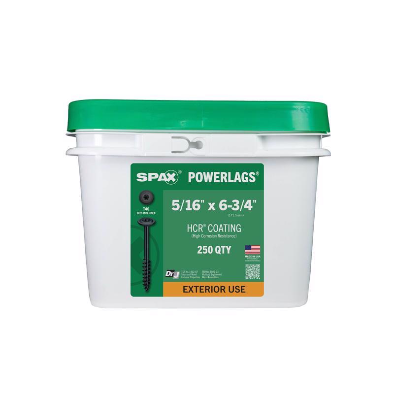 SPAX PowerLags 5/16 in. in. X 6-3/4 in. L T-40 Washer Head Serrated Structural Screws