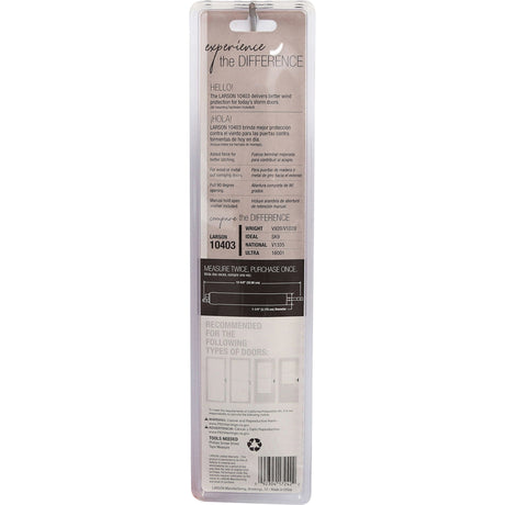 Larson Standard Duty White Aluminum Pneumatic Door Closer