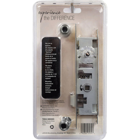 Larson Brush Nickel Silver Zinc Mortise Latch 1 pk