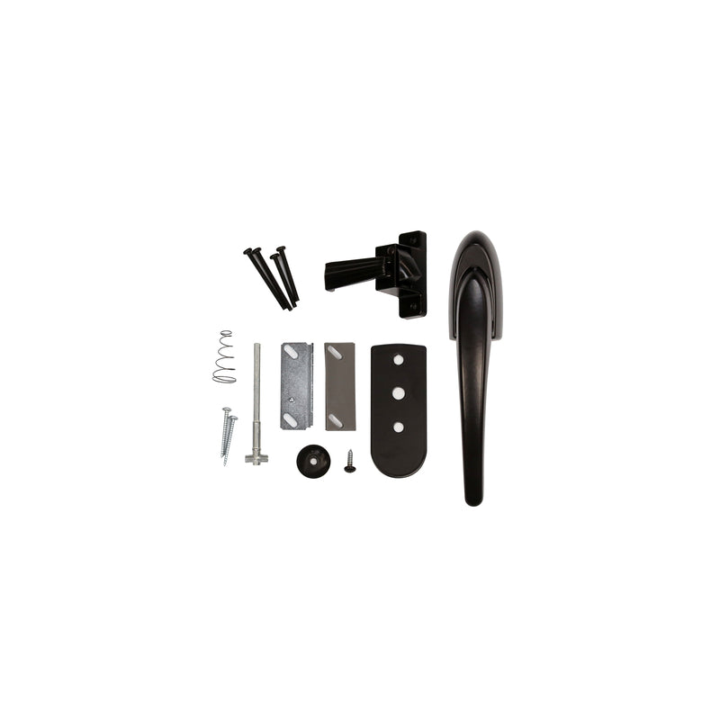 Larson Euro Zinc-Plated Black Zinc Lift Lever Latch 1 pk