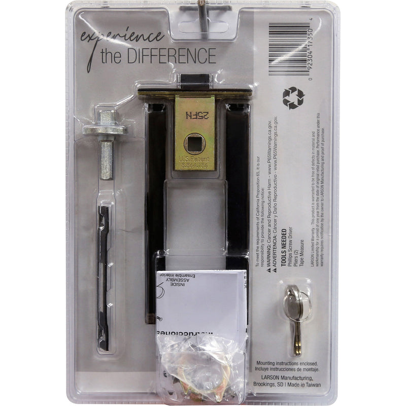 Larson M2 Brush Nickel Silver Zinc Mortise Latch 1 pk