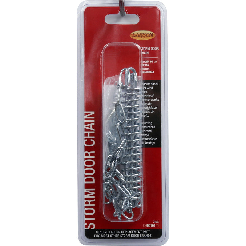 Larson 24.5 in. L Zinc-Plated Mill Steel Storm Door Wind Chain 9 pc