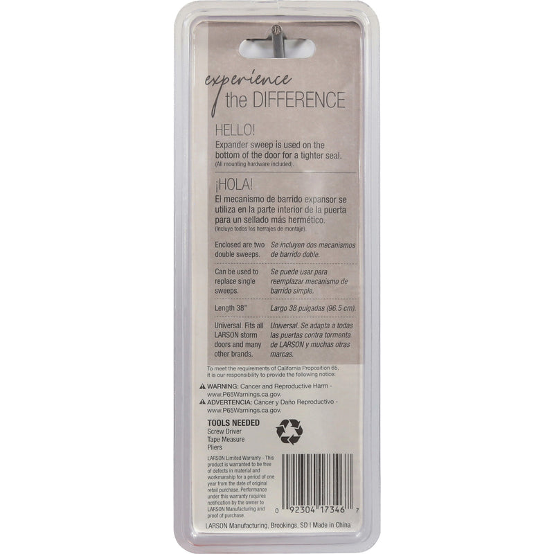 Larson 37-1/2 in. L Black Polyurethane Sweep 2 pc