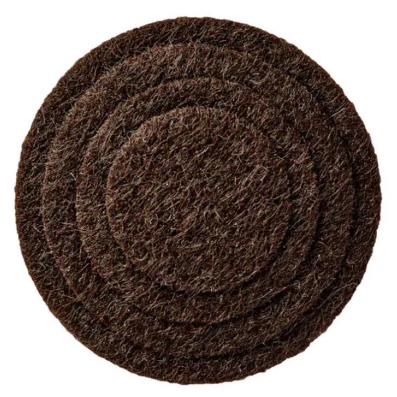 3M Scotch Felt Self Adhesive Protective Pad Brown Round 1.5 in. W 20 pk, Pack of 6