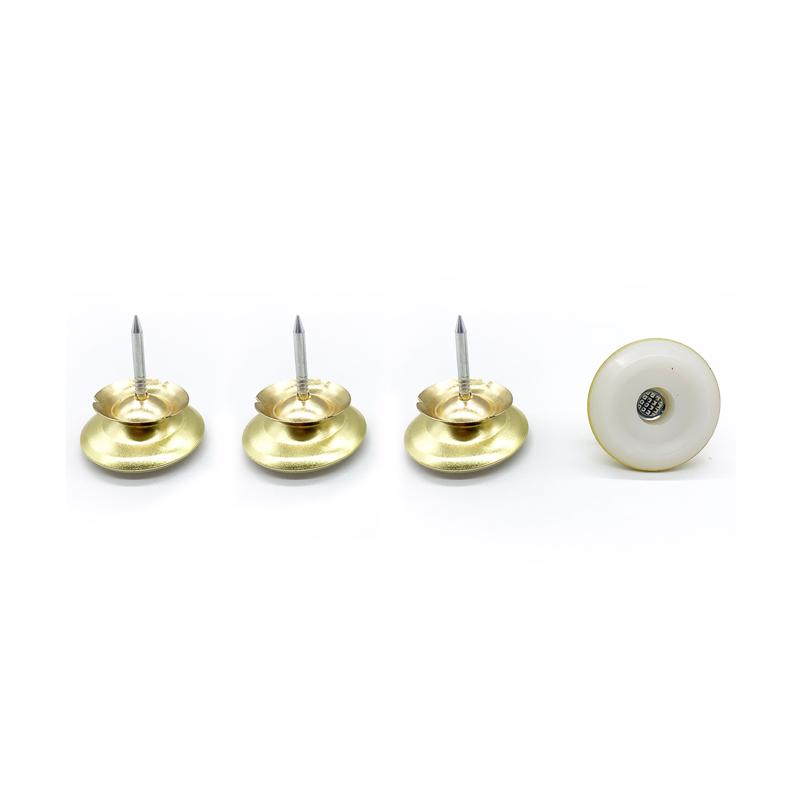 Projex Gold 1 in. Nail-On Brass Swivel Glide 4 pk