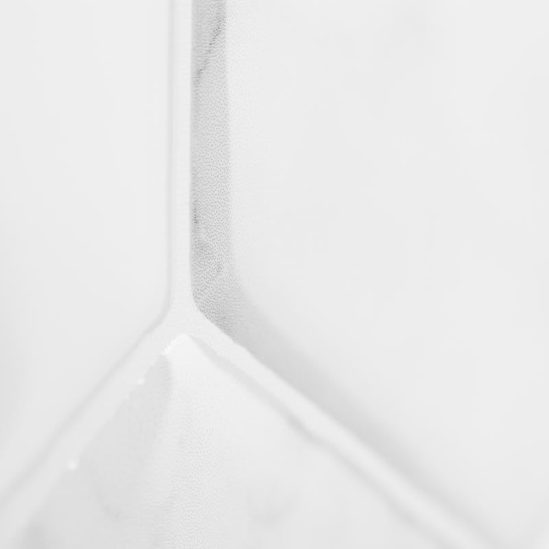 Smart Tiles 9.56 in. W X 10.61 in. L White Glazed Vinyl Adhesive Wall Tile 4 pc, Pack of 6