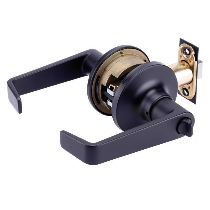 Brinks Commercial Matte Black Privacy Lever
