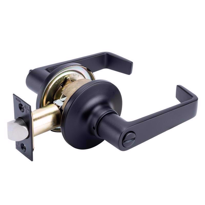 Brinks Commercial Matte Black Privacy Lever