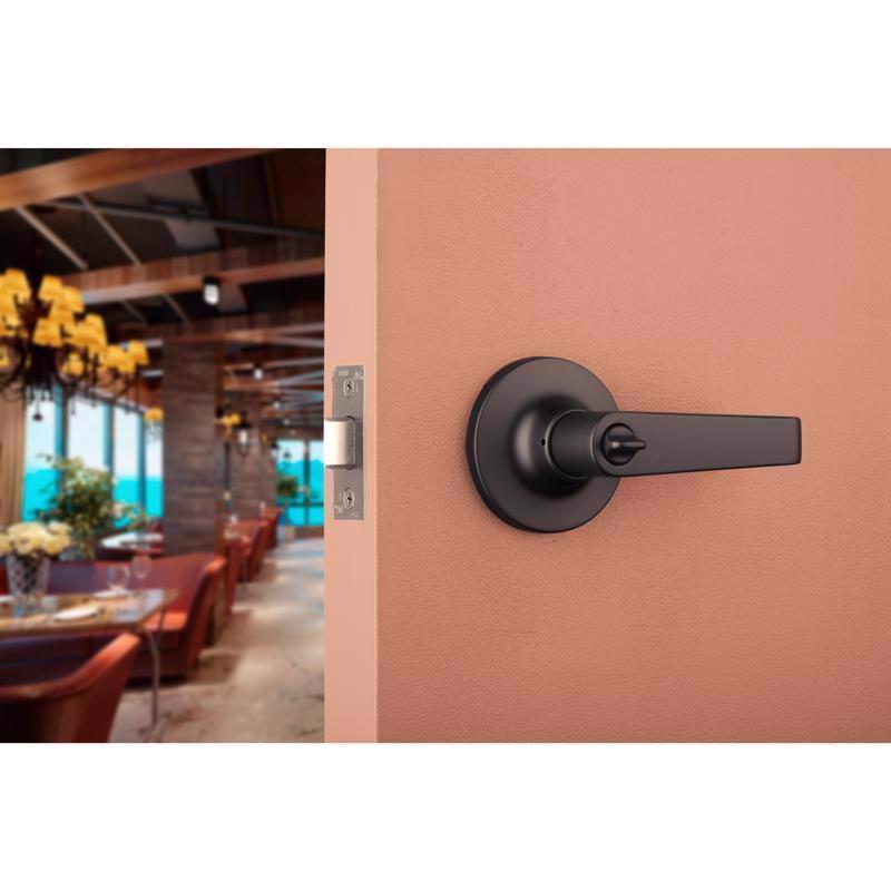 Brinks Commercial Matte Black Privacy Lever