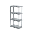 Gracious Living 48 in. H X 24 in. W X 12 in. D Plastic 4-Tier Shelving Unit