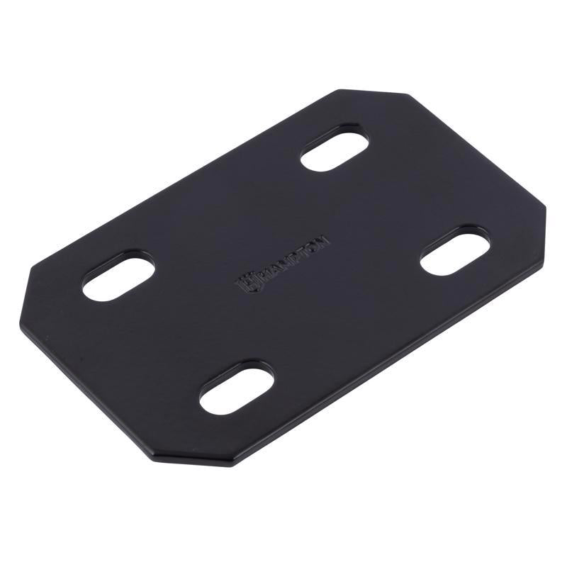 Hampton 1/8 in. H X 3 in. W X 4.75 in. L Black Steel Mending Plate