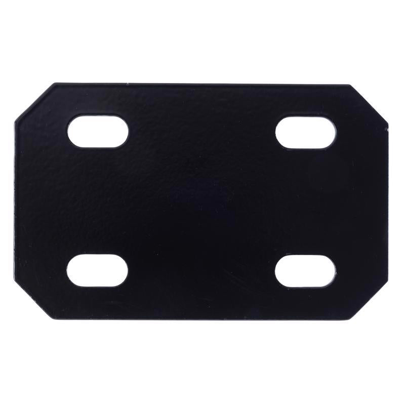 Hampton 1/8 in. H X 3 in. W X 4.75 in. L Black Steel Mending Plate