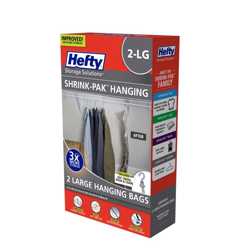 Hefty Shrink-Pak Clear Vaccum Storage Bag, Pack of 3