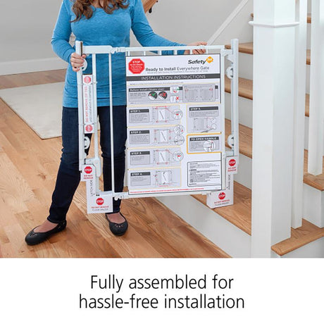 Safety 1st White 28 in. H X 29 - 42 in. W Metal Stairway Gate