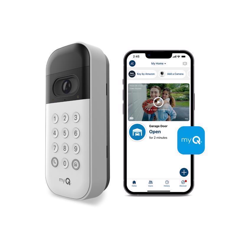 Chamberlain My Q Smart Garage 1 Door Video Keypad For WIFI