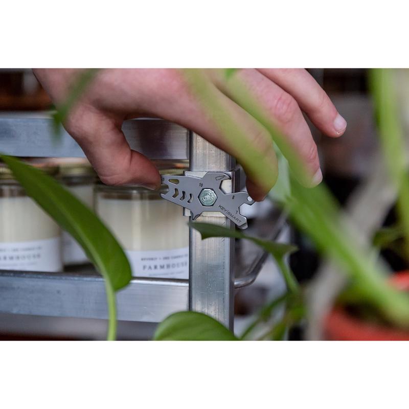 KeySmart AllTul Stainless Steel Silver Shark Multi-Tool Key