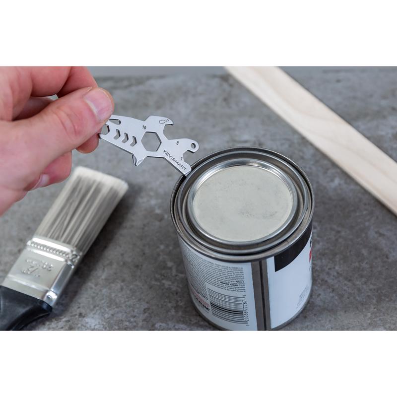 KeySmart AllTul Stainless Steel Silver Shark Multi-Tool Key