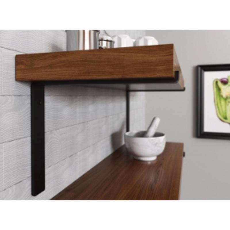 Knape & Vogt Black Steel Shelf Bracket 12 in. L 75 lb, Pack of 8