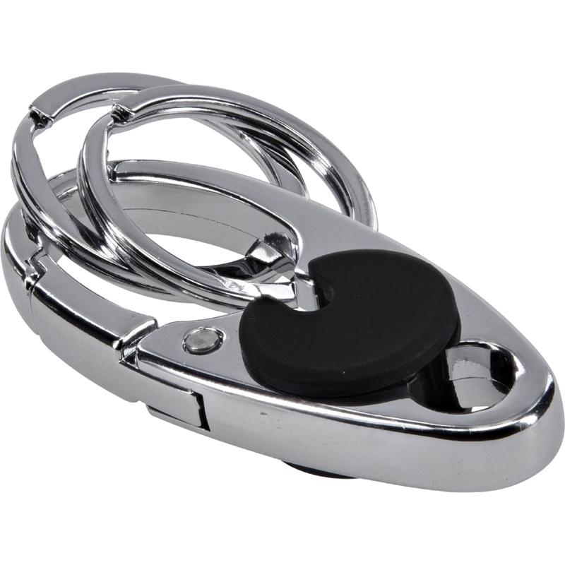 HILLMAN Metal Silver Split Key Clip