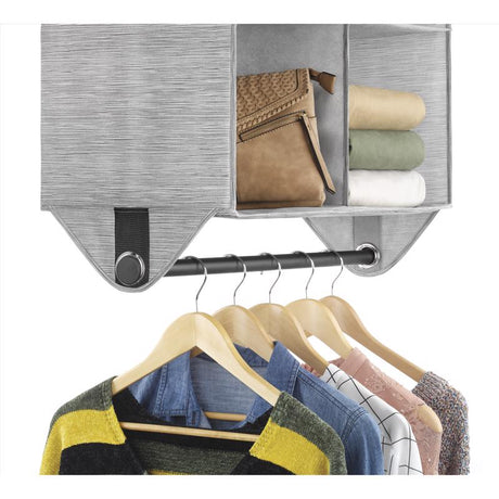Whitmor 28.38 in. H X 11 in. W X 24 in. L Fabric Closet Organizer