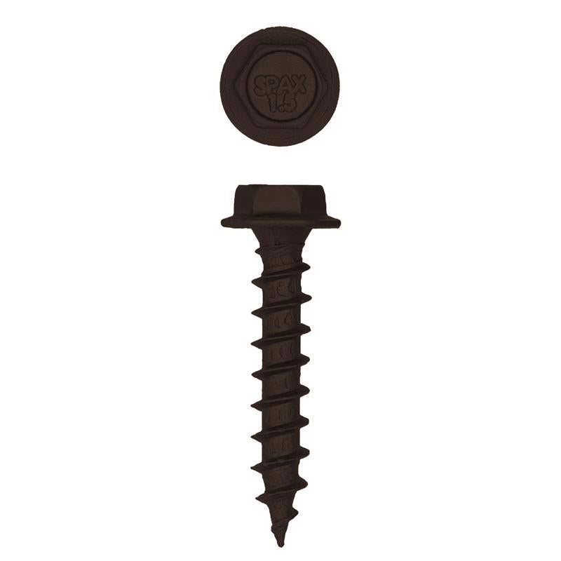 SPAX PowerLags 1/4 in. X 1-1/2 in. L Washer High Corrosion Resistant Carbon Steel Lag Screw 12 pk