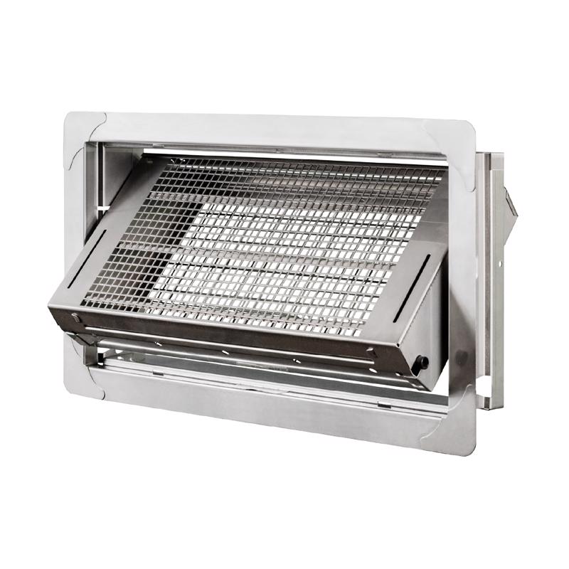 Smart Vent 8 in. H X 16 in. W Silver Stainless Steel Flood Vent