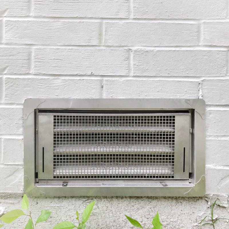 Smart Vent 8 in. H X 16 in. W Silver Stainless Steel Flood Vent