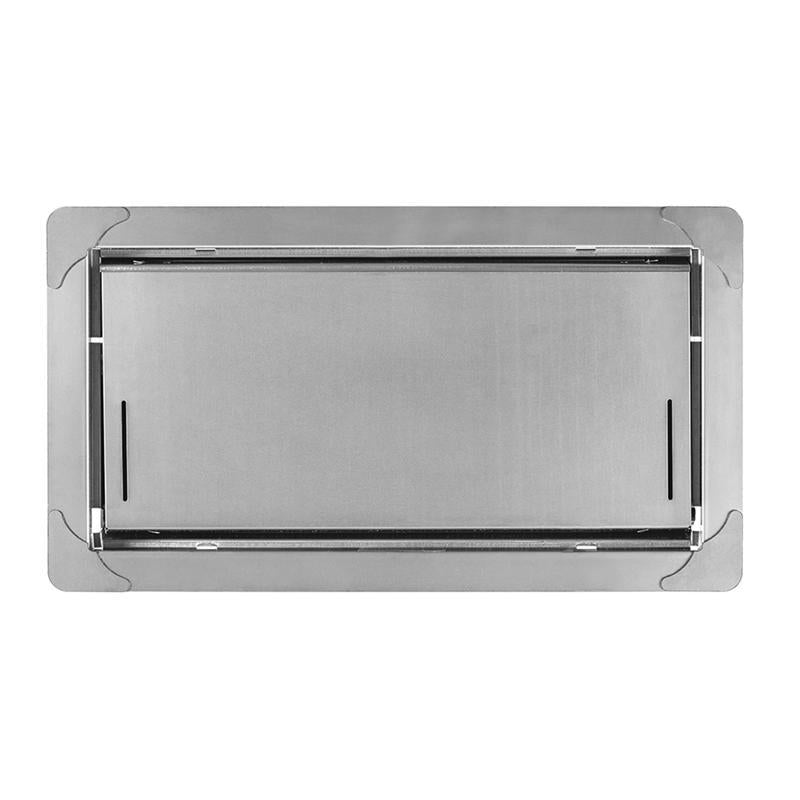 Smart Vent 8 in. H X 16 in. W Silver Stainless Steel Flood Vent