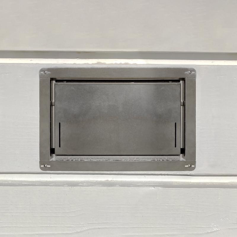 Smart Vent 8.5 in. H X 14.5 in. W Silver Stainless Steel Flood Vent