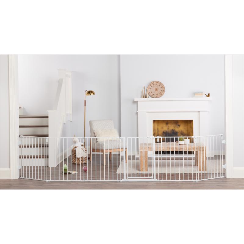 Regalo White 28 in. H X 144 in. W Metal Safety Gate