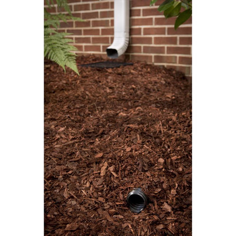 StealthDrain 4.25 in. H X 12 in. W X 12 each L Black Vinyl Downspout Extension