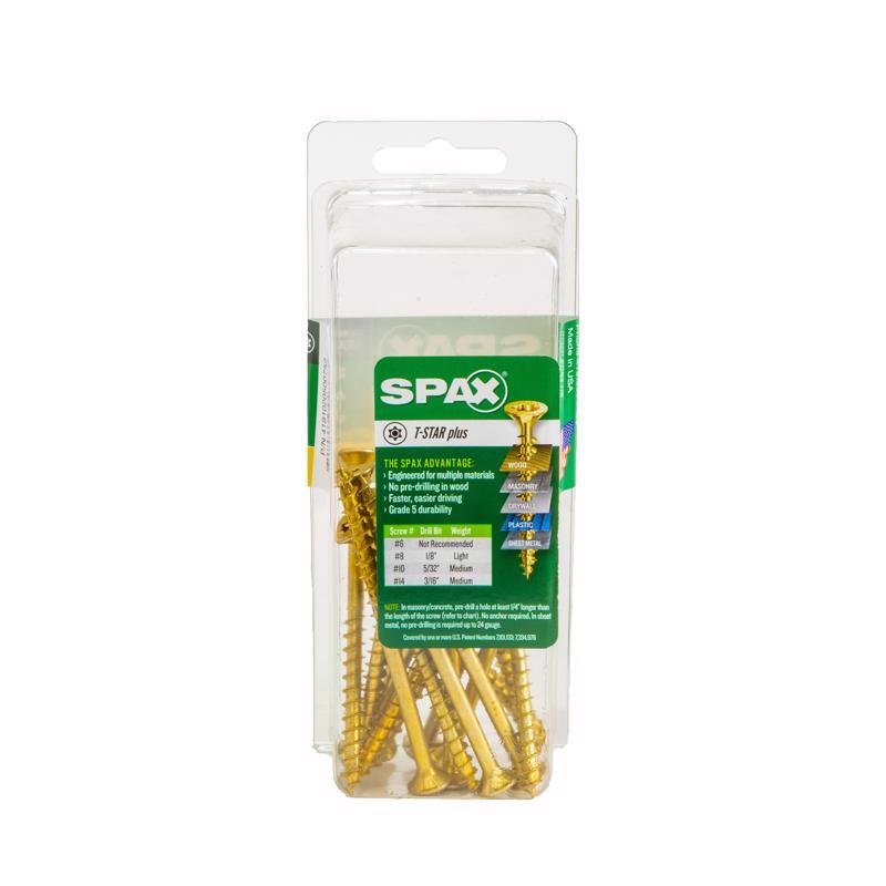 SPAX Multi-Material No. 10 in. X 3 in. L T-20+ Flat Head Serrated Construction Screws